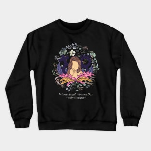 international women's day 2023 embrace equity 2023 Crewneck Sweatshirt